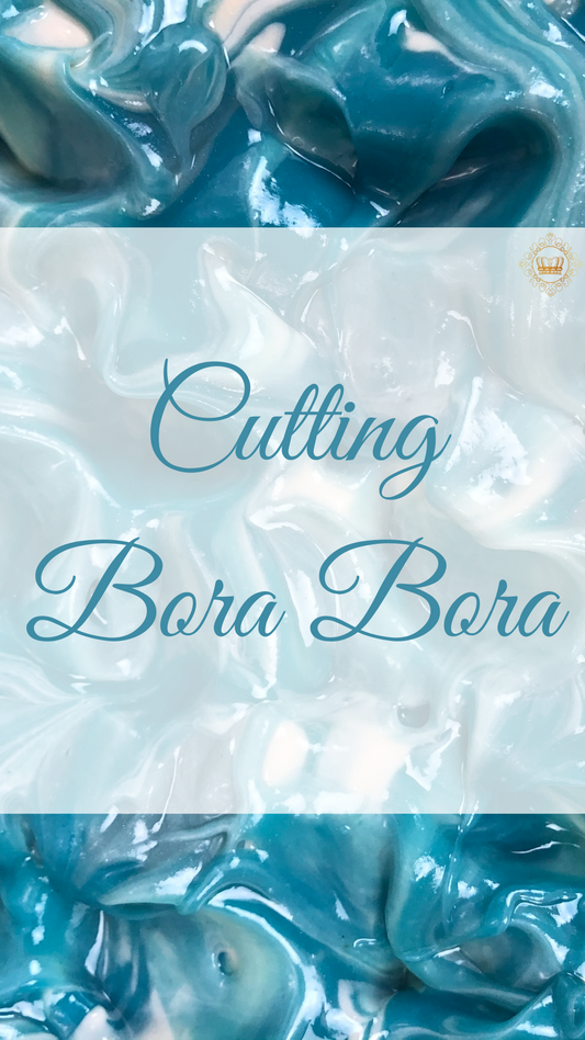 Cutting Bora Bora Soap!