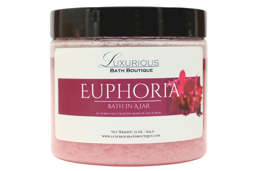 Euphoria Bath in a Jar Body Wash Scrub