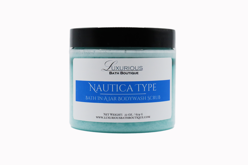 Nautica Type Bath in a Jar Body Wash Scrub